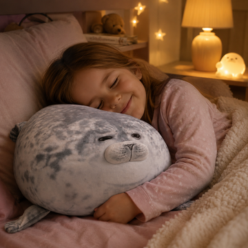 Seal plush toy displayed individually in a full catalog view