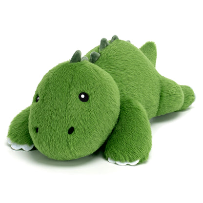 SQEQE weighted dinosaur stuffed animal isolated on a plain background in a full product view