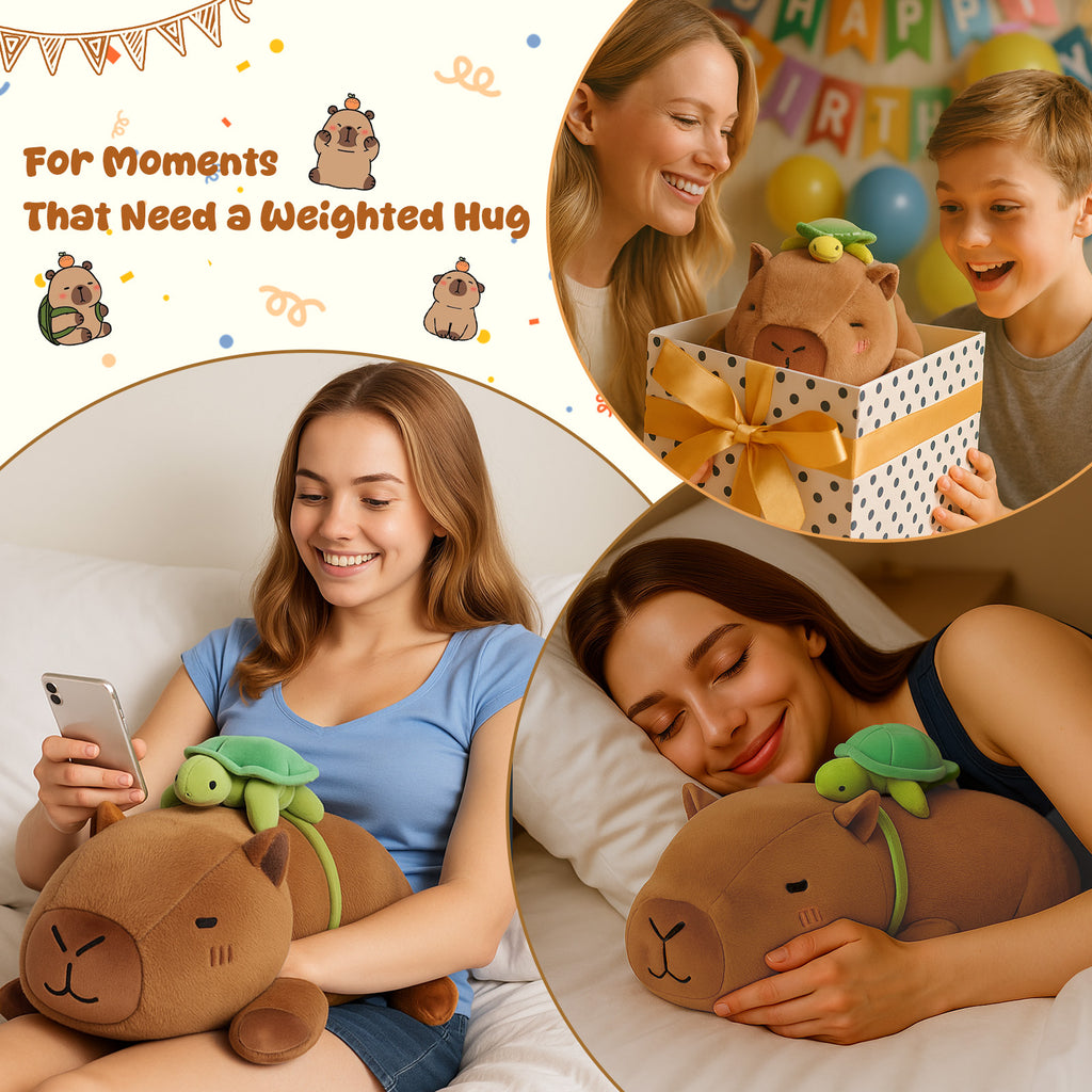 SQEQE Weighted Stuffed Animals Capybara Plush