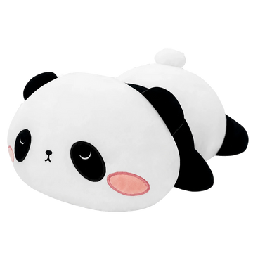 Panda plush toy displayed individually against a dark background