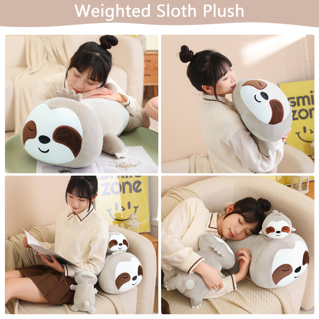 SQEQE Weighted Sloth Plush