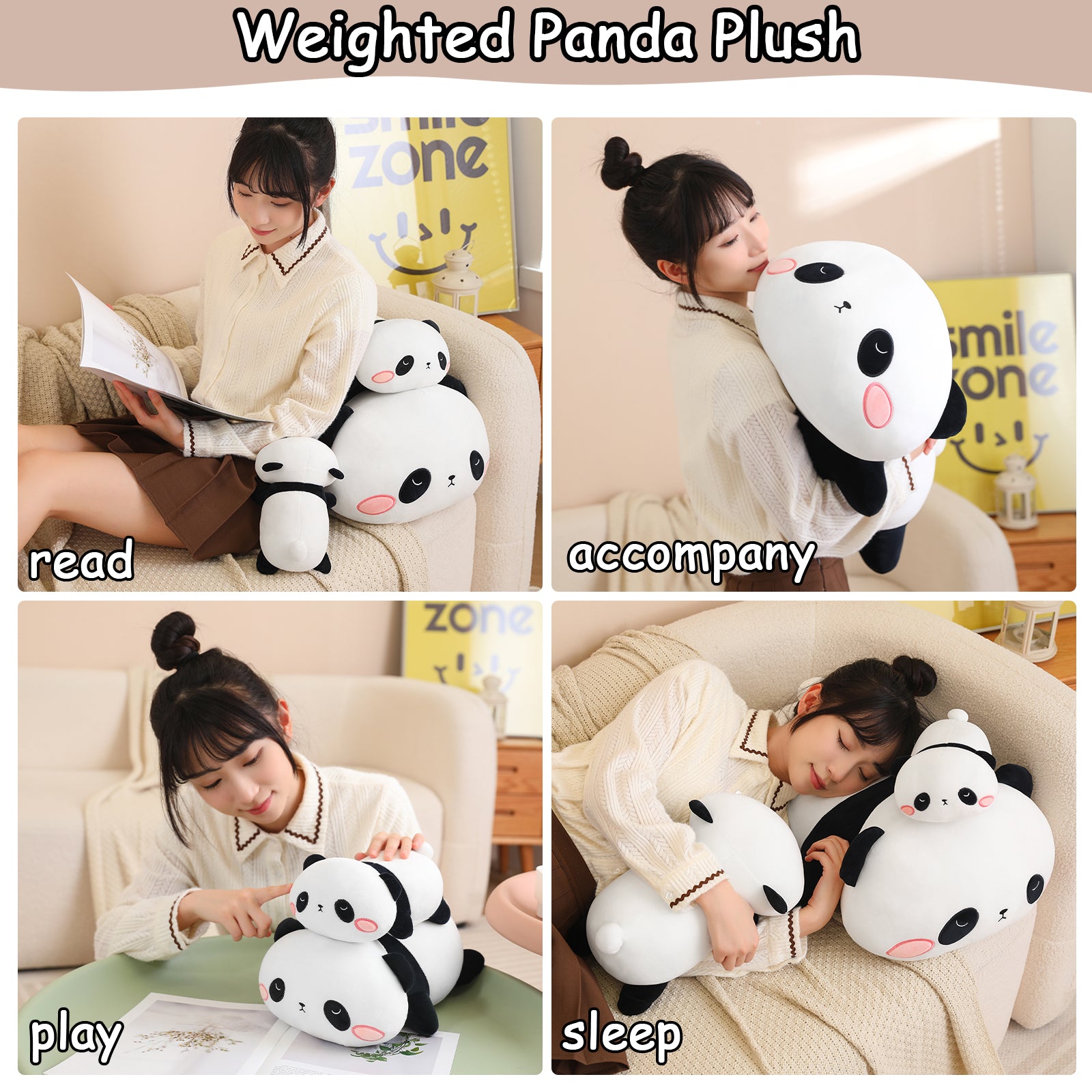 SQEQE Weighted Panda Plush