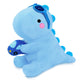 SQEQE dinosaur stuffed animal isolated in an angled product view on a plain background