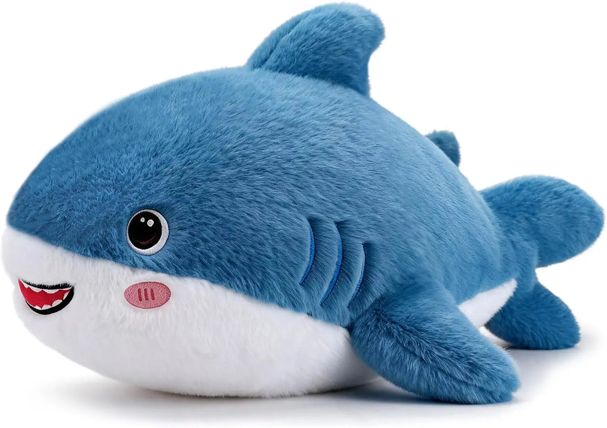 SQEQE Shark Weighted Stuffed Animal — front view