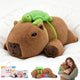 SQEQE Capybara weighted stuffed animal - main product image with gift packaging