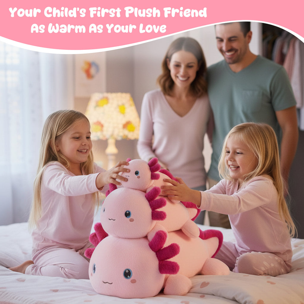 SQEQE Weighted Stuffed Animal Axolotl