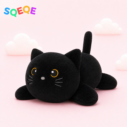 SQEQE Weighted Stuffed Animals Black Cat
