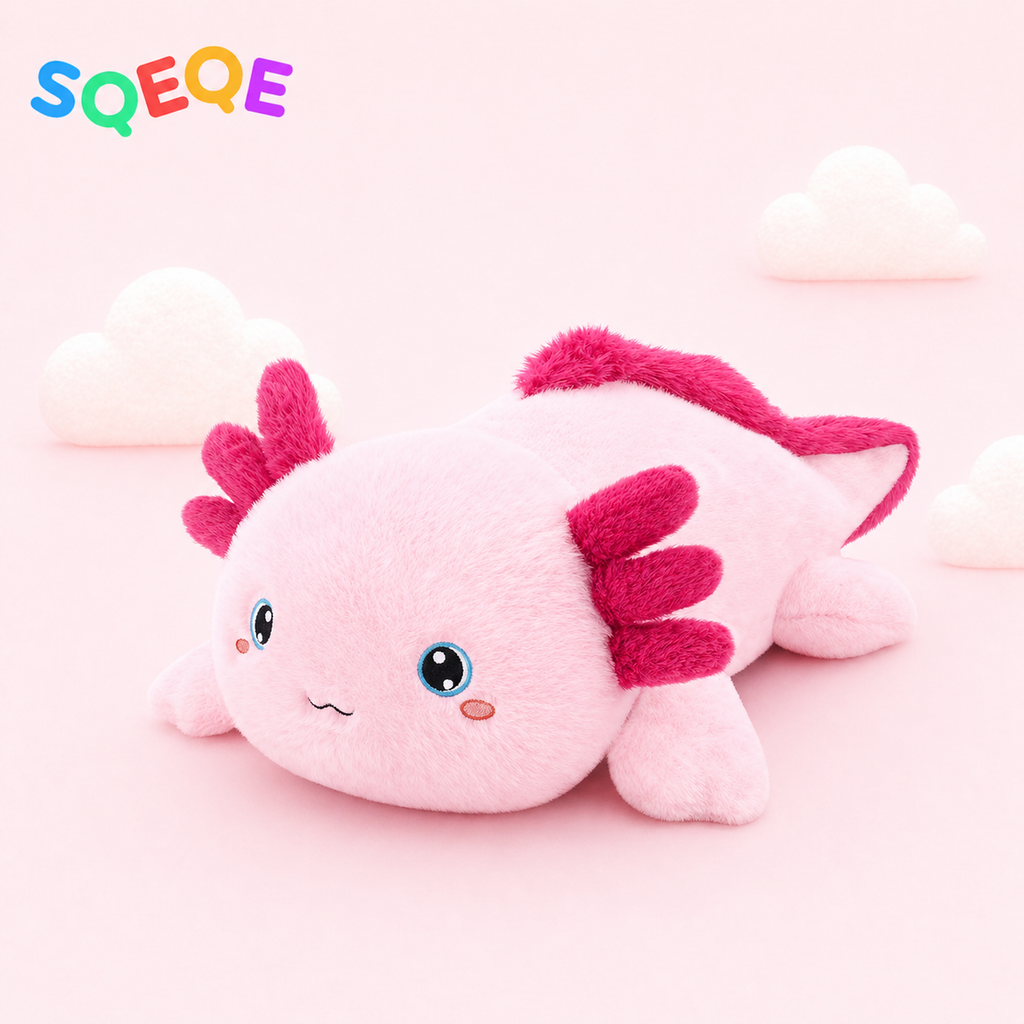 SQEQE Weighted Stuffed Animal Axolotl