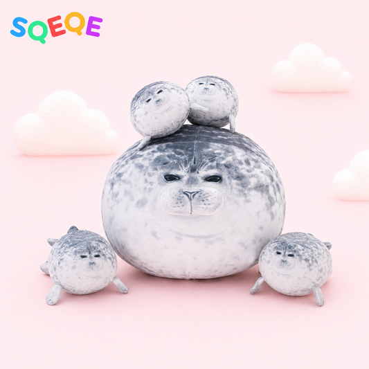 SQEQE Chubby Seal Pillow Plush 5 in 1